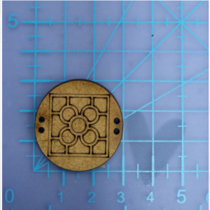 Botón decorativo Quilt circular