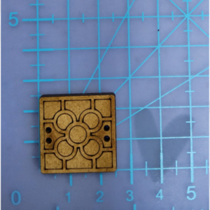 Botón decorativo Quilt Cuadrado