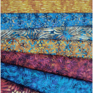 Colección telas colores, simulando Batiks