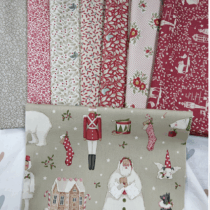 Lote 8 piezas 25x55cm Merry Little Christmas, Tilda
